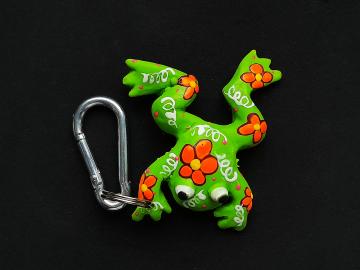 Schlüsselanhänger Kautschuk Frosch 