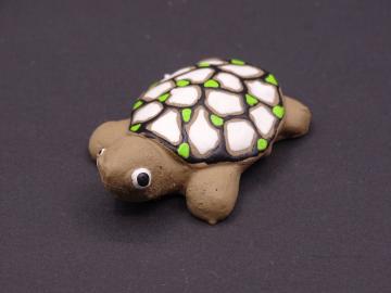 Magnet Kautschuk Schildkröte braun